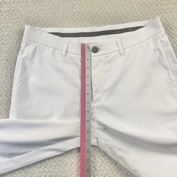 Primo Jogger Pants Mens 32 Regular White Golf Performance Tapered Ankle Zip - Picture 13 of 15